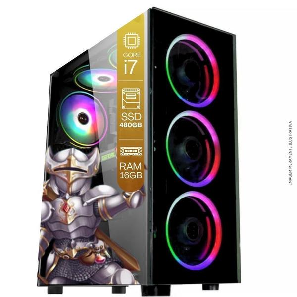 Computador PC Gamer TOB Intel Core i7 SSD 480GB 16GB Windows 10 Pro Trial - TOB COMPUTERS