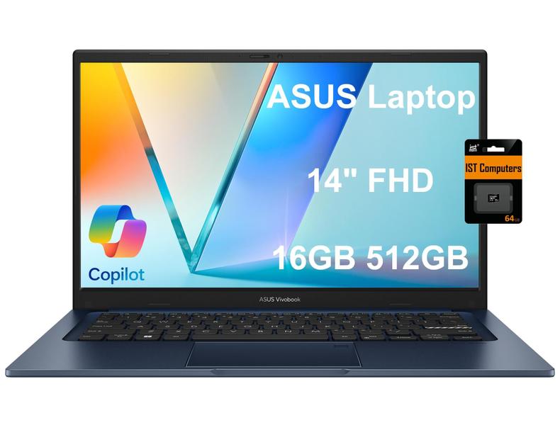 Imagem de Computador portátil ASUS Vivobook 14 Slim 14" FHD 16 GB RAM 512 GB SSD i3