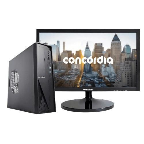 Imagem de Computador SFF Concórdia Completo Com Monitor 19,5'' Core i3 9100 8GB DDR4 SSD 240GB FreeDos 