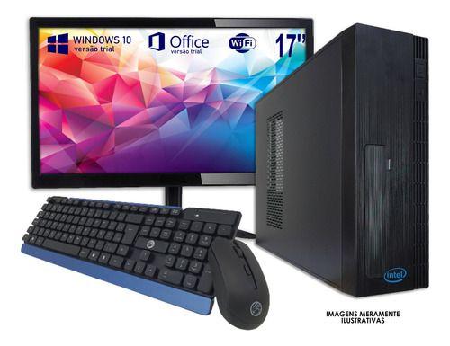 Imagem de Computador Slim Intel Core I3 4gb Ssd 120gb Tela 17 Wifi Nf