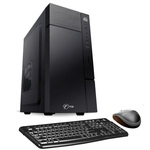 Computador TOB Intel Core i3 com SSD 120GB Memória 4GB Teclado e Mouse Windows 10 Trial Desktop PC CPU - TOB COMPUTERS