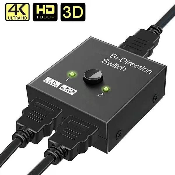 Imagem de Comutador KVM HDMI Splitter 4K compatível com duas direções