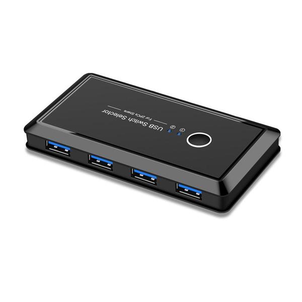 Imagem de Comutador USB KVM de 2 portas Comutador USB 3.0 2.0 para 4 dispositivos