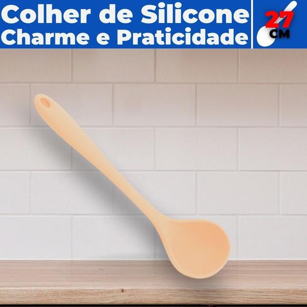 Imagem de Concha De Feijão Em Silicone 27 Cm Grande Reforçado Cozinha