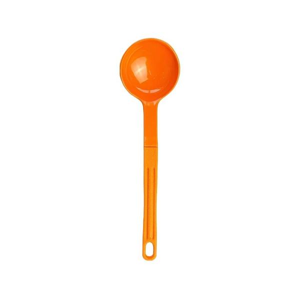 Imagem de Concha De Feijão Nylon Talher Cozinha Utensílio Laranja 28Cm