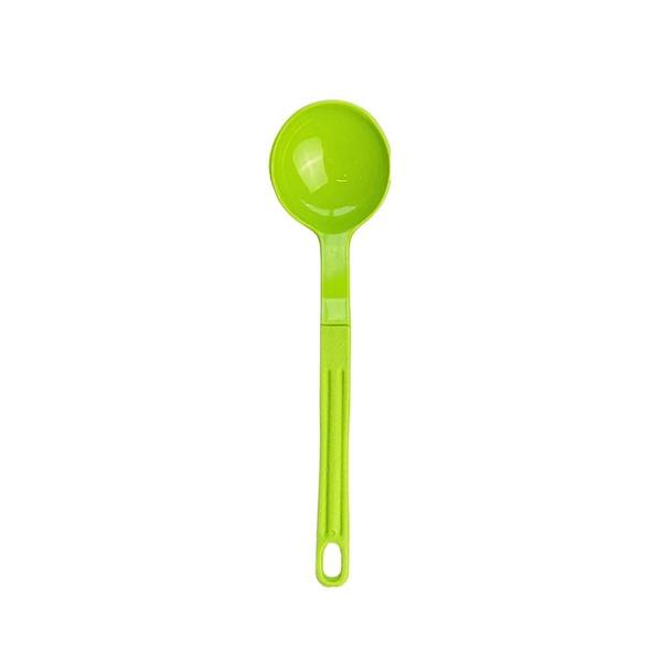 Imagem de Concha De Feijão Nylon Talher Cozinha Utensílio Verde 28Cm