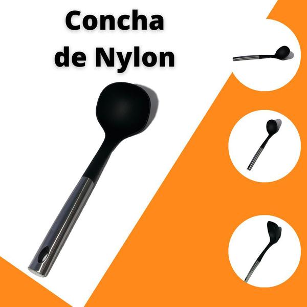 Imagem de Concha de Nylon c/ Cabo Inox Super Util