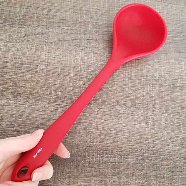 Concha de Silicone Para Cozinha Utensílio Cozinha Silicone Concha Brinox Imagem de Concha de Silicone Para Cozinha Utensílio Cozinha Silicone Concha Brinox