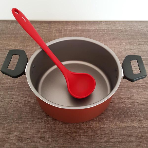 Concha de Silicone Para Cozinha Utensílio Cozinha Silicone Concha Brinox Imagem de Concha de Silicone Para Cozinha Utensílio Cozinha Silicone Concha Brinox