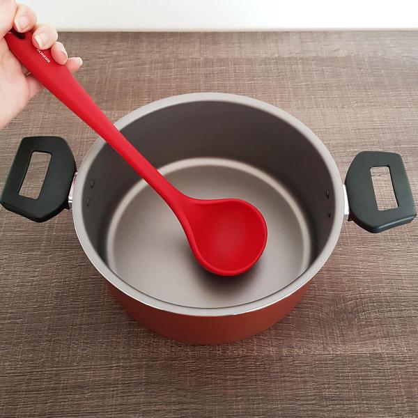 Concha de Silicone Para Cozinha Utensílio Cozinha Silicone Concha Brinox Imagem de Concha de Silicone Para Cozinha Utensílio Cozinha Silicone Concha Brinox