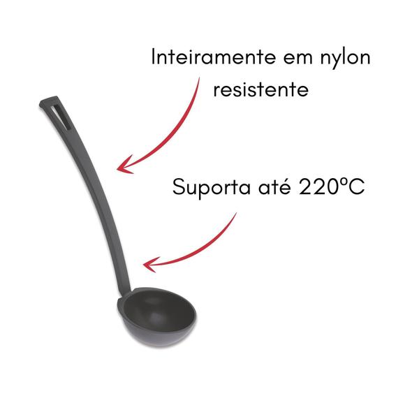 Imagem de Concha Feijão Utensílio Cozinha Em Nylon Vivà Ghidini