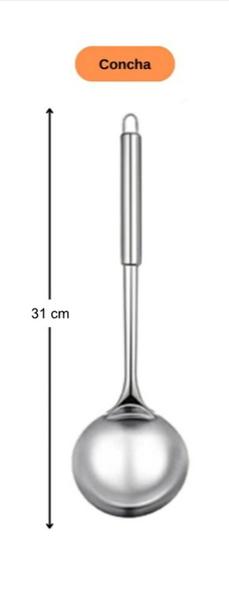 Imagem de Concha Inox Grande 31cm Linha D'casa - SQ