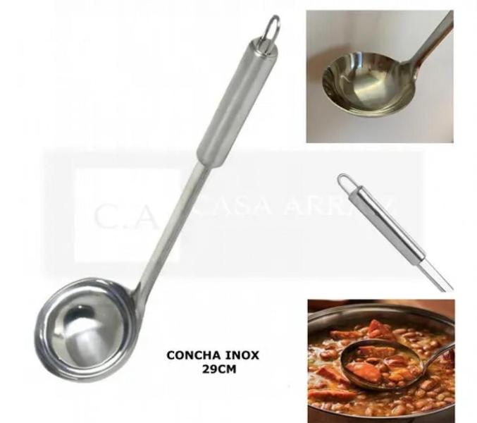 Concha Para Feijão Molho Sopa em Inox - Mimo Style Imagem de Concha Para Feijão Molho Sopa em Inox - Mimo Style
