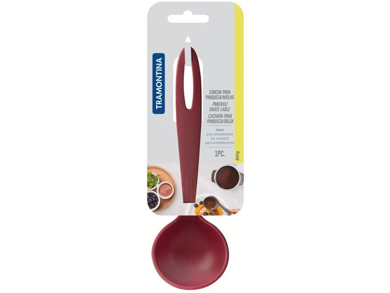 Concha para Molho Tramontina Ability Vermelha - 19,6cm Imagem de Concha para Molho Tramontina Ability Vermelha