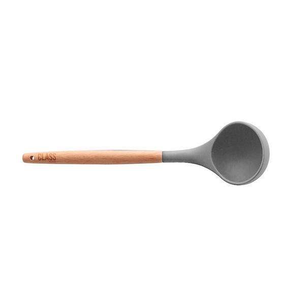 Imagem de Concha Silicone Bambu 31Cm Utensílios Class Home