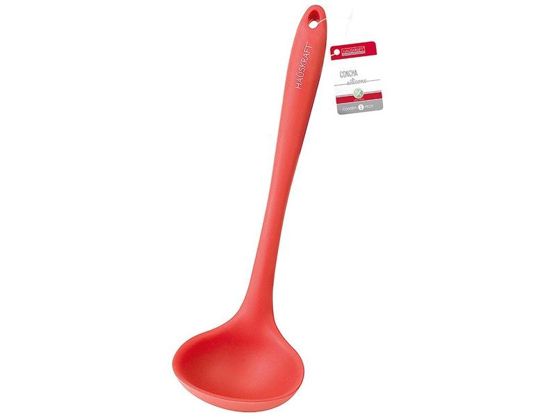 Concha Terrina de Sopa de Silicone Hauskraft - UTEN-401VM Vermelho 28cm Imagem de Concha Terrina de Sopa de Silicone Hauskraft