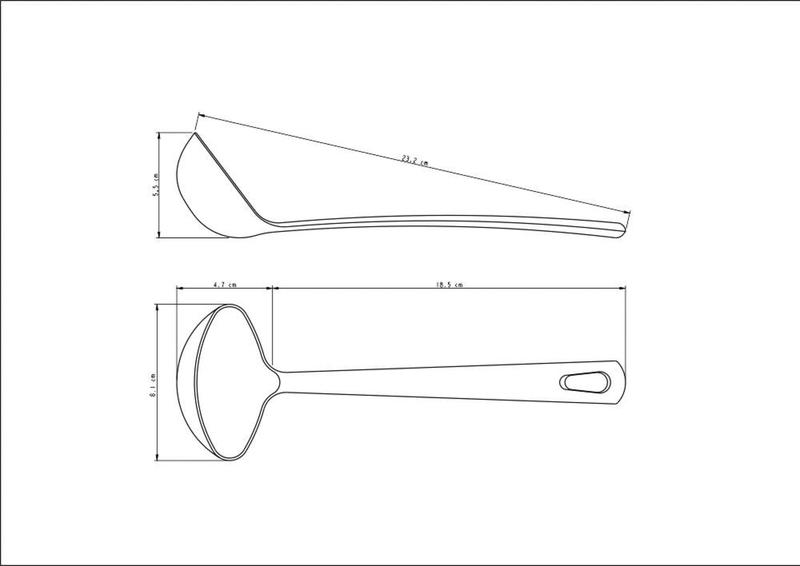 Imagem de Concha Tramontina para Panqueca/Molho Vermelha em Nylon