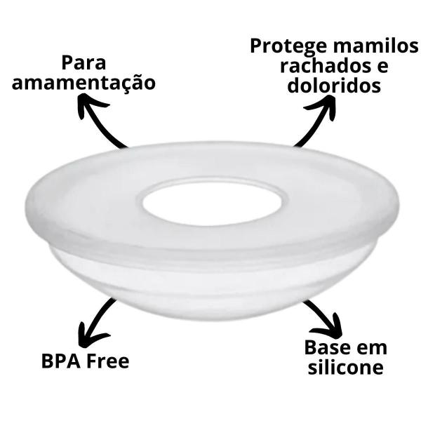 Imagem de Conchas Protetoras Amamentacao Protetor Bicos Seios