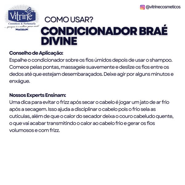 Imagem de Condicionador Divine Braé Absolutely Smooth Fracionado 240ml - Condicionador Antifrizz