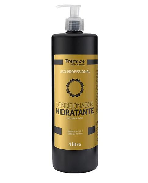 Imagem de Condicionador E Shampoo Hidratante Com Leite De Argan 1 Litro Premisse