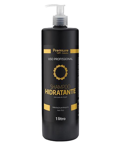 Imagem de Condicionador E Shampoo Hidratante Com Leite De Argan 1 Litro Premisse