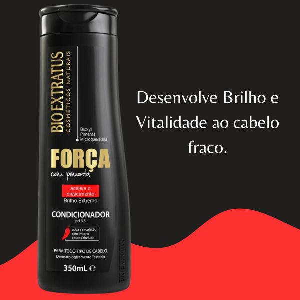 Imagem de Condicionador Força Com Pímenta 350ml  Bio Extratus