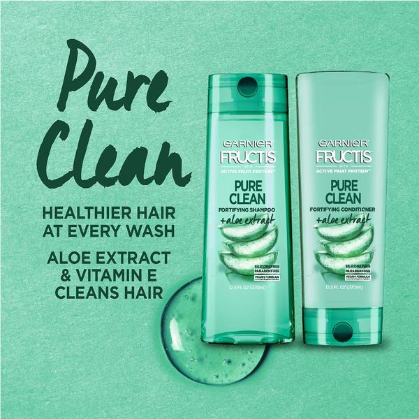 Imagem de Condicionador Garnier Fructis Pure Clean 350ml para cabelos normais