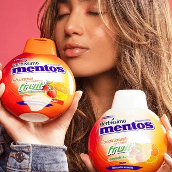 Imagem de Condicionador Herbíssimos Mentos Fruit p/ Todos os Tipos de cabelos 300ml