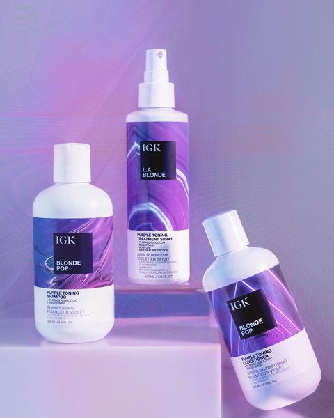 Imagem de Condicionador IGK Blonde Pop Liter Purple Rice Squalane