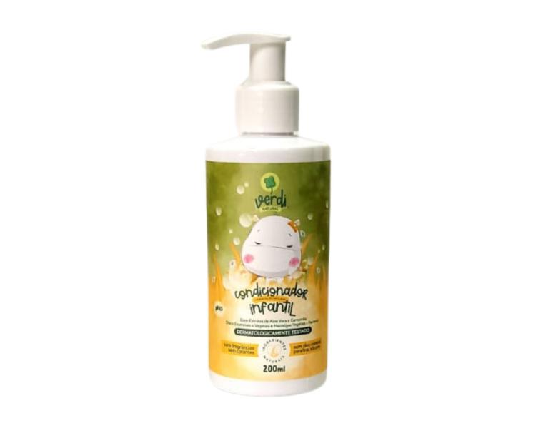 Imagem de Condicionador Infantil com Extrato de Aloe Vera Baby Kids Bebê Fragrância Suave Crianças Sem Lágrimas