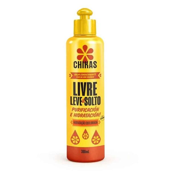 Condicionador Livre Leve e Solto 300ml - Chikas Imagem de Condicionador Livre Leve e Solto 300ml - Chikas