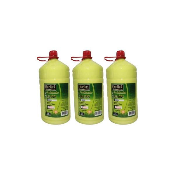 Imagem de Condicionador Ouribel 2000Ml Oleo De Ricino - Kit C/3Un