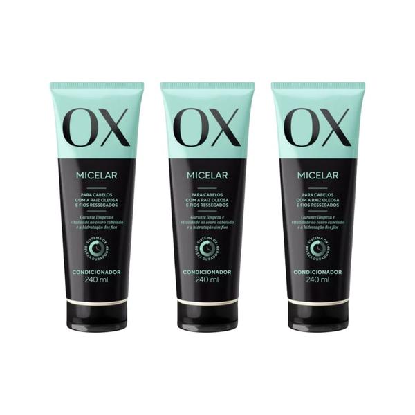 Imagem de Condicionador Ox 240ml Micelar - Kit C/ 3un