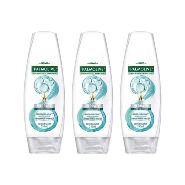 Imagem de Condicionador Palmolive 350Ml Hialuronico - Kit C/3Un