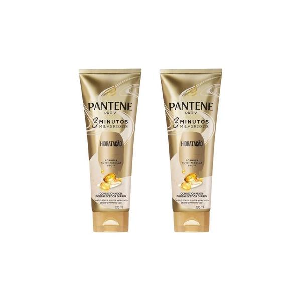Condicionador Pantene 3 Minutos Milag 170Ml Hidrat-Kit C/2Un Imagem de Condicionador Pantene 3 Minutos Milag 170Ml Hidrat-Kit C/2Un