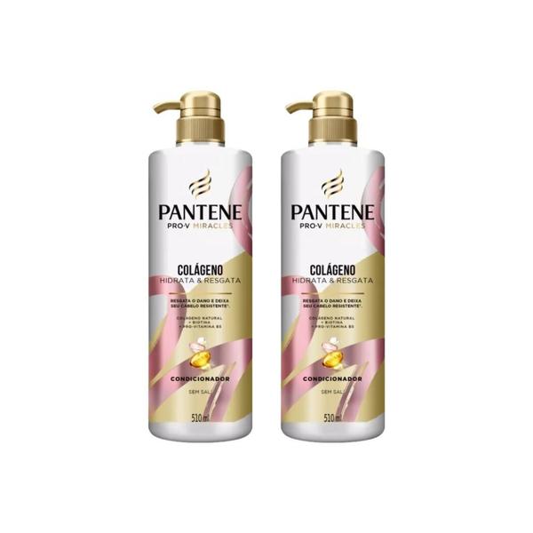 Imagem de Condicionador Pantene 510Ml Pump Colageno - Kit C/2Un