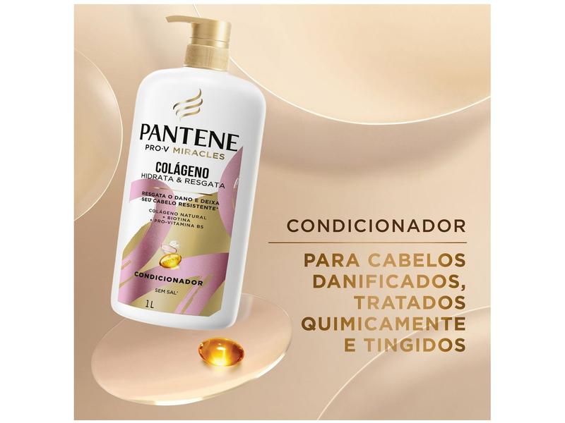 Imagem de Condicionador Pantene Pro-V Miracles Colágeno Hidrata & Resgata 1L