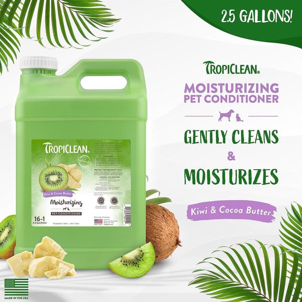 Imagem de Condicionador para cães TropiClean Kiwi & Coco Butter 9,5 L