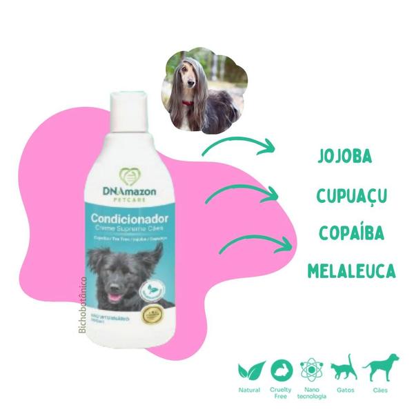 Imagem de Condicionador Pet Natural Dermatite  e Anti alérgico para cachorro e gato DNAmazon