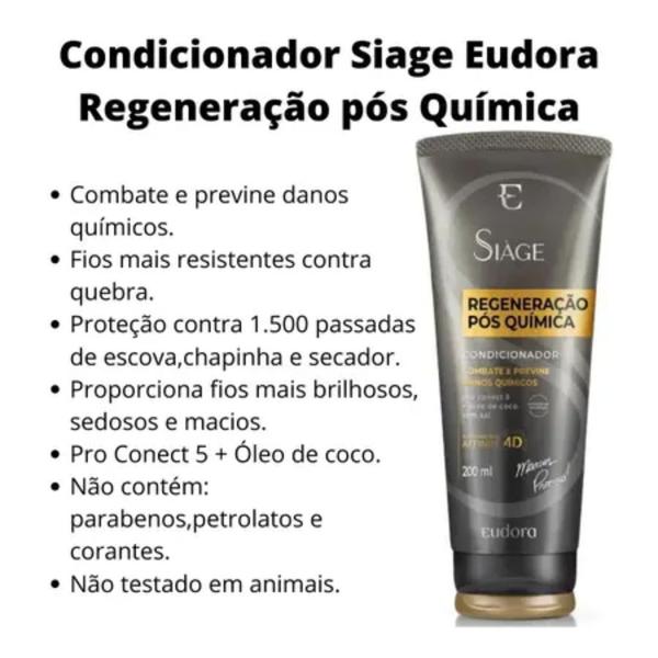 Imagem de Condicionador Regeneração Danos Pós Química 200ml   - Eudora