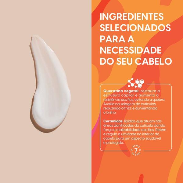 Imagem de Condicionador Reparação Queratina Para Crespas e Cacheadas 300ml Negra Rosa