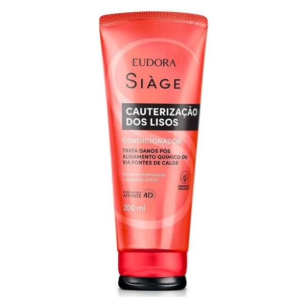 Condicionador Siàge Cauterização dos Lisos 200ml Eudora Imagem de Condicionador Siàge Cauterização dos Lisos 200ml Eudora