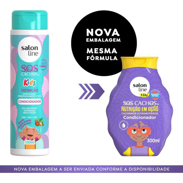 Imagem de Condicionador SOS Cachos Kids Definição 300ml - Salon Line