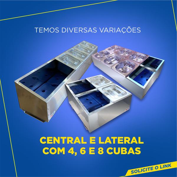 Imagem de Condimentadora Central 6 cubas ZPCNR06 Inox