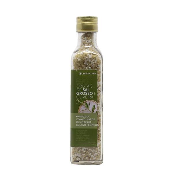 Condimento preparado à base de cristais de sal grosso e oliveira - Folhas de Oliva - 315g Imagem de Condimento preparado à base de cristais de sal grosso e oliveira - Folhas de Oliva - 315g