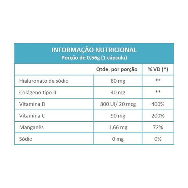 Imagem de Condrigen H.A. Colágeno Tipo 2 + Ácido Hialurônico 60 Cáps Maxinutri