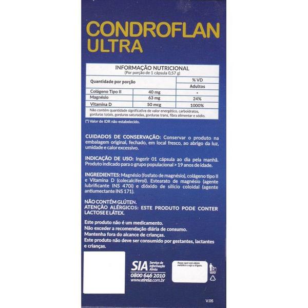 Imagem de Condroflan Ultra Colageno Tipo II (2) 40MG +VIT D 60cap 2Uni