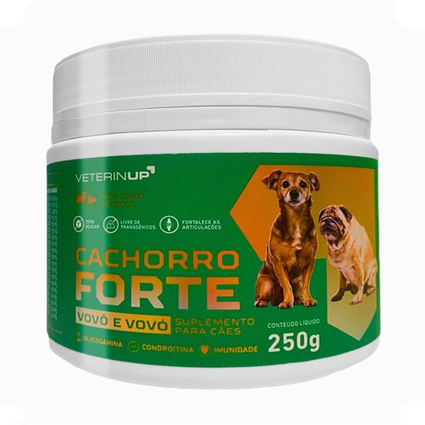 Condroitina Glucosamina Cachorro Idoso 1 Pote 250g - CACHORRO FORTE Condroitina Glucosamina Cachorro Idoso 1 Pote 250g - CACHORRO FORTE