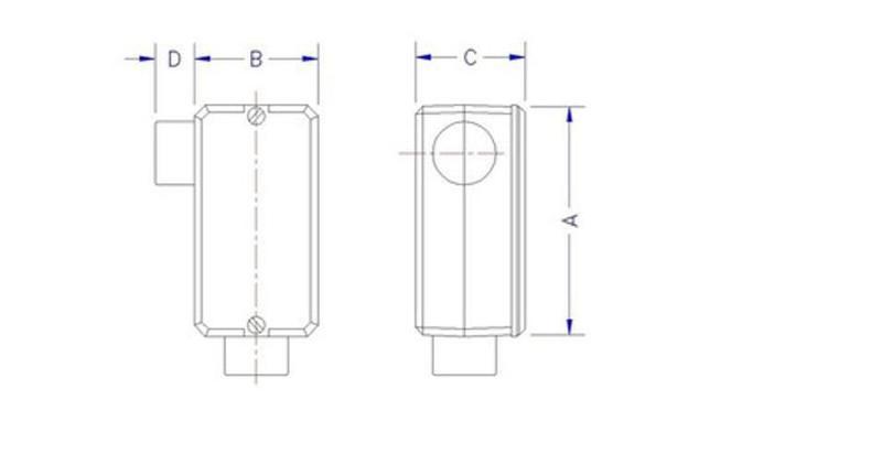 Condulete Fixo 3 Lr Tampa Rosca Bsp Pintado Tramont 56105008 - Tramontina Imagem de Condulete Fixo 3 Lr Tampa Rosca Bsp Pintado Tramont 56105008