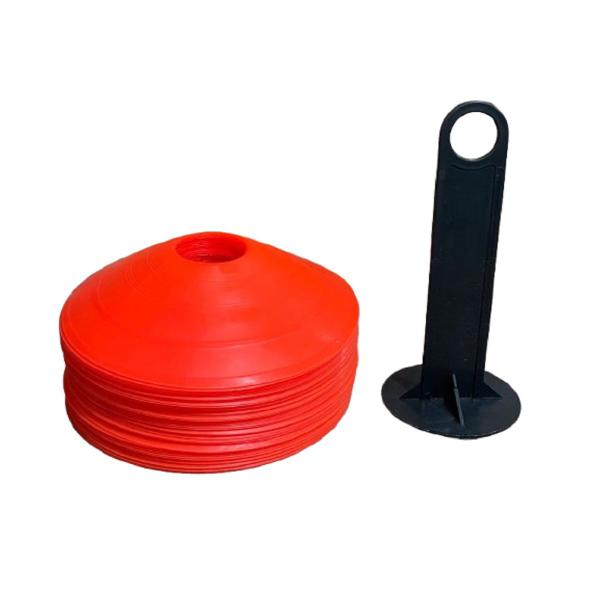 Imagem de Cone 50 unid Chapéu Chines 19cm Mini Treino Esporte Funcional